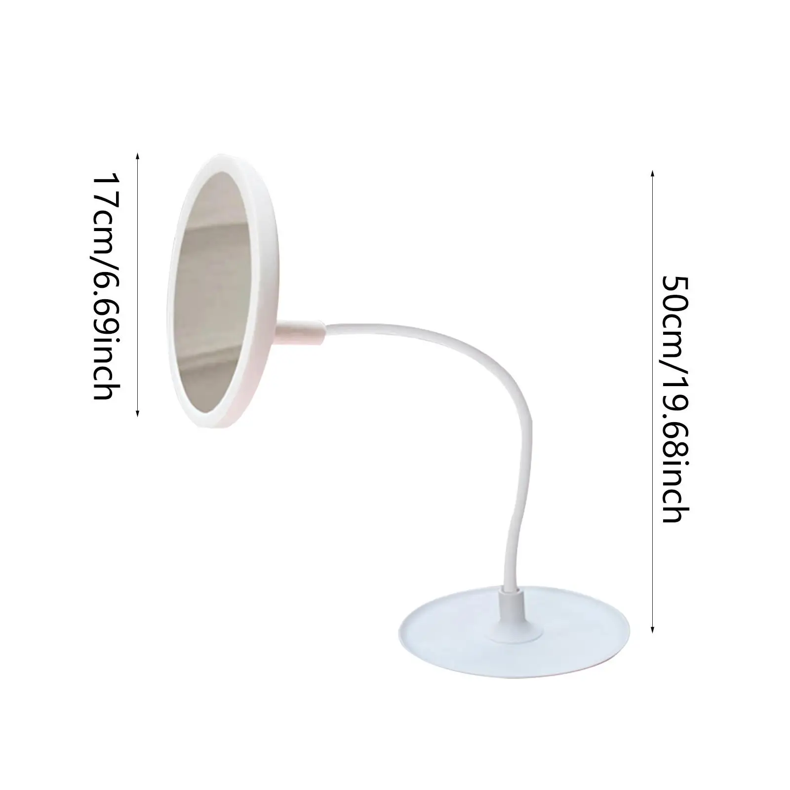 Miroir de maquillage de bureau LED, réglable et Flexible, pour dortoir, cadeau pour femmes