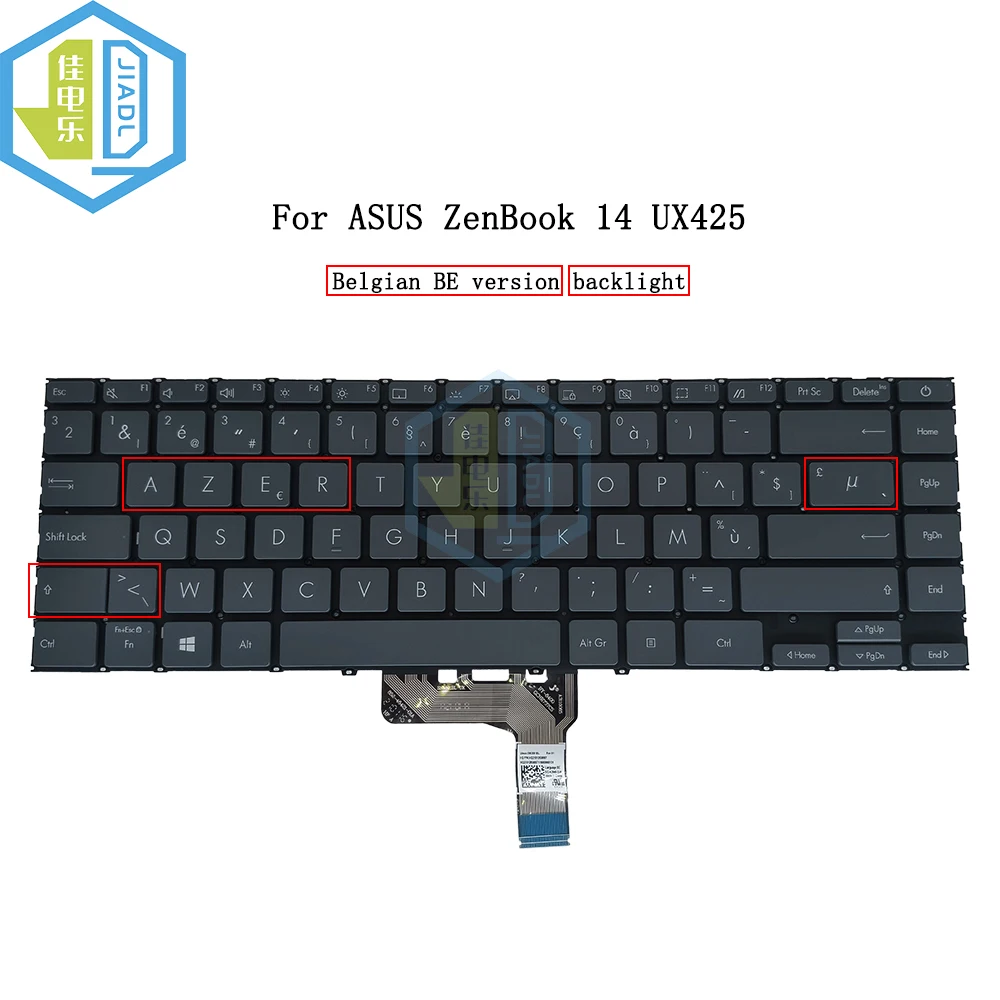 

Belgium Portuguese Keyboard Backlit For ASUS ZenBook UX425 UX425E UX425JA UM425 PT-BR Brazil BE AZERTY Keyboards SG-A3900-2PA