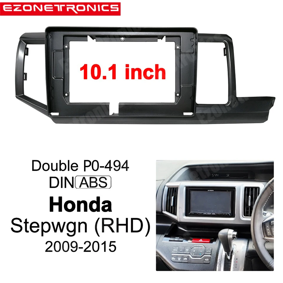 Facia Panel 10.1 inch For Honda Stepwgn 2009-2015 DVD Frame Audio Fitting Adaptor Dash Trim Kits Facia Panel Double Radio Player