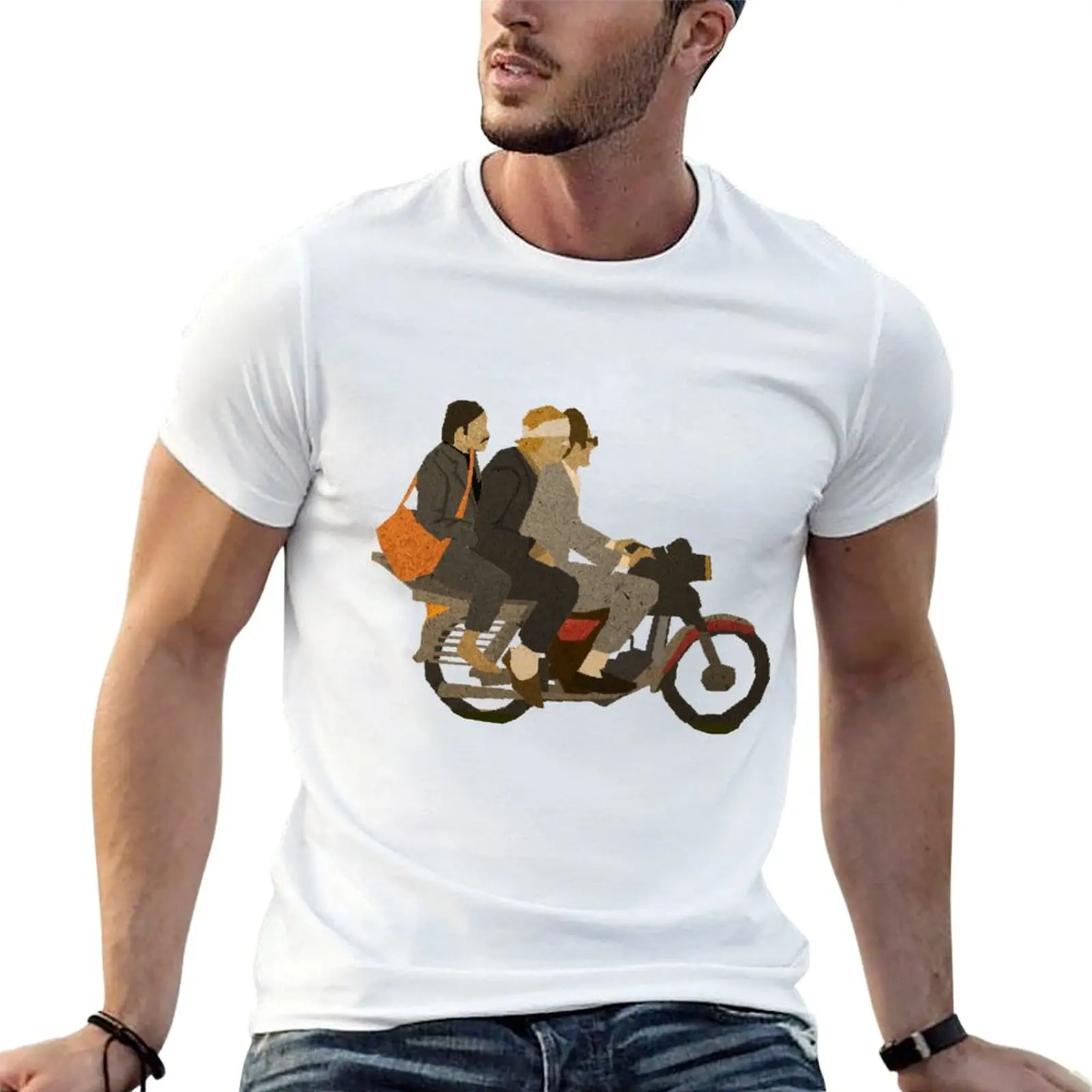 Motorcycle T-Shirt man t shirts graphic t shirts for man cotton soft T-Shirt