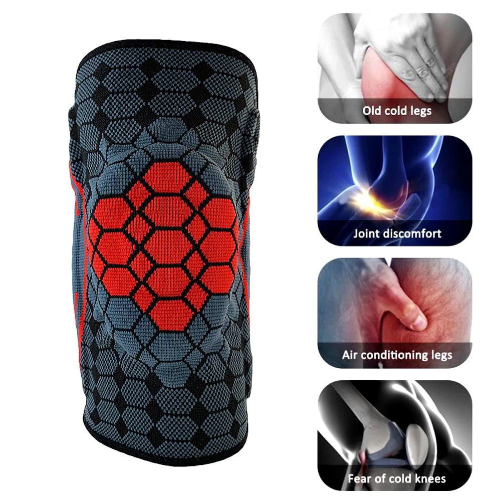 Manicotti sportivi a compressione per ginocchio supporto per ginocchiere per allenamento in palestra corsa ciclismo basket sollevamento pesi e sollievo dal dolore articolare