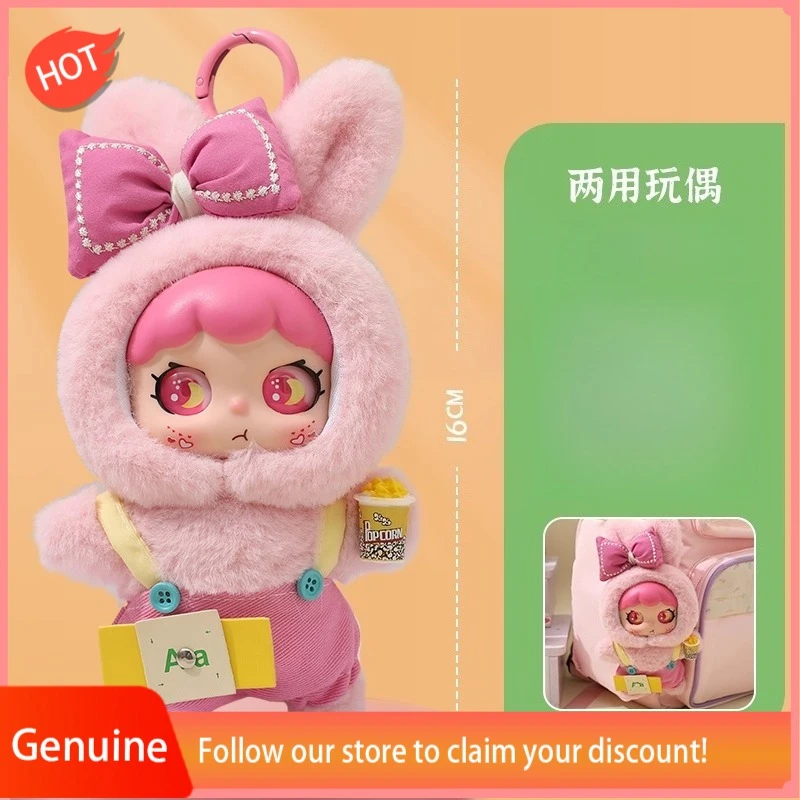 

Genuine Bunny Plush Enamel Doll Keychain Backpack Charm Cute Cute Tide Play Doll Schoolbag Charm Accessories Companion Dolls