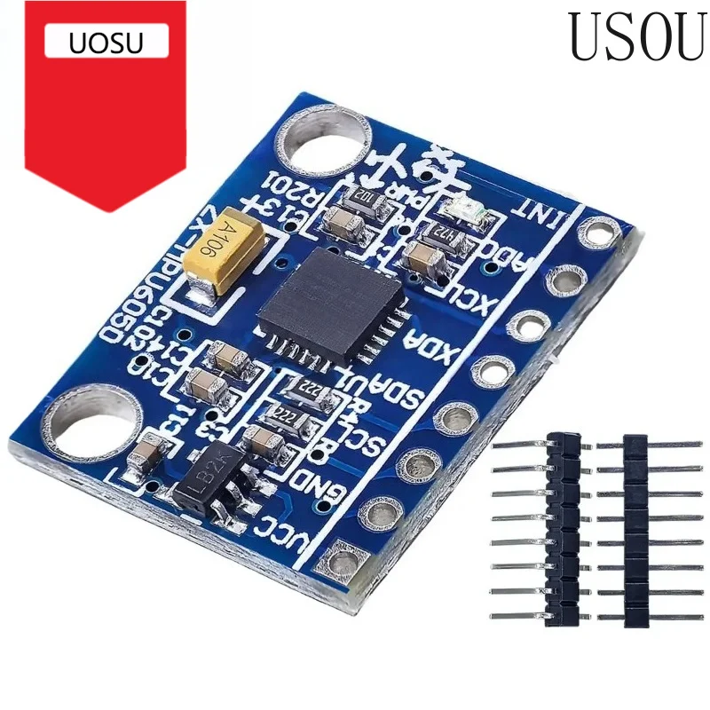 GY-521 MPU-6050 MPU6050 3 Axis Analog Gyroscope Sensors +3 Axis Accelerometer Module IIC I2C for Arduino Quadcopter Drone DC3-5V