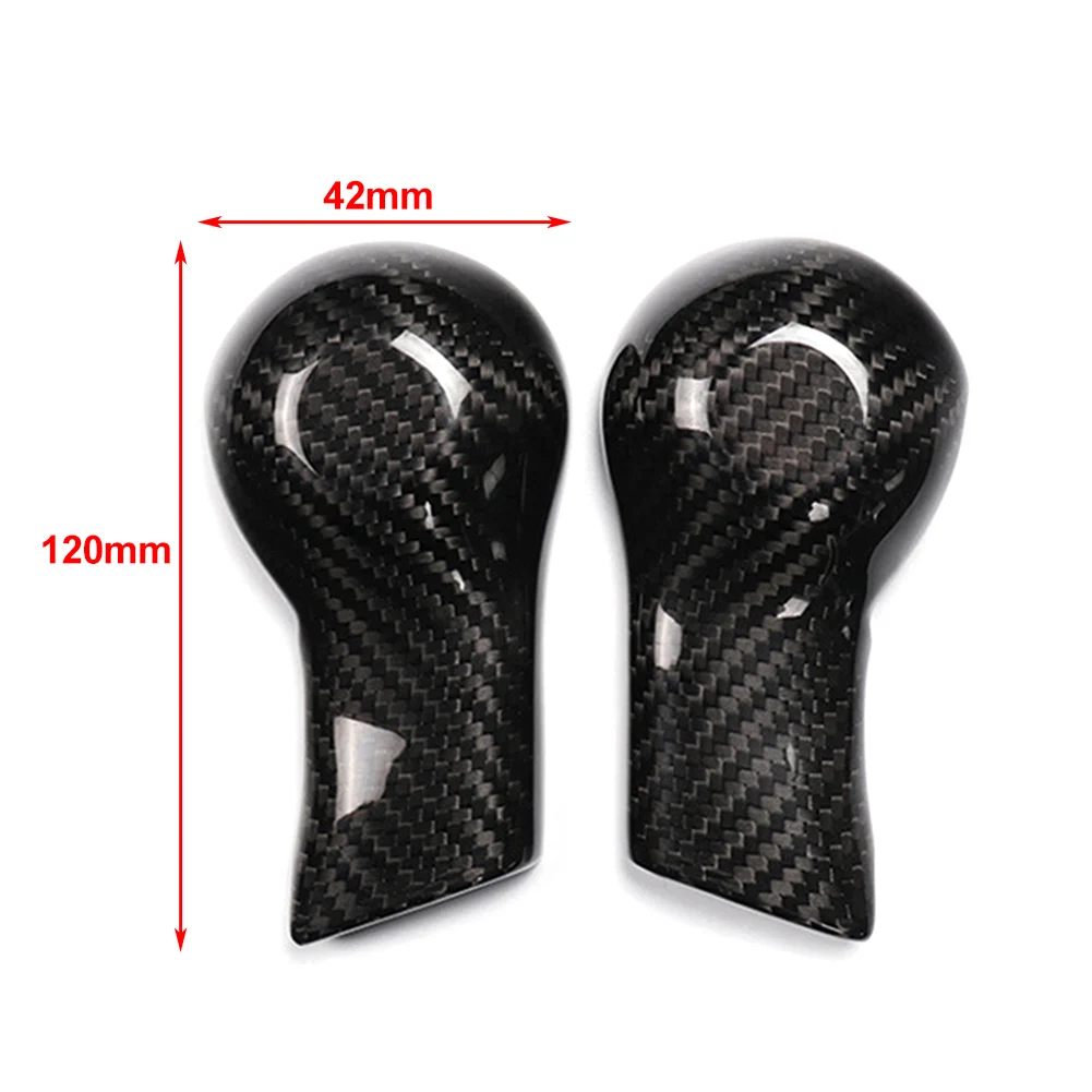 Carbon Fiber Shift Knob Cover For Chevrolet Camaro 2010 2011 2012 2013 2014 2015 Black/Red Car Accessories Parts