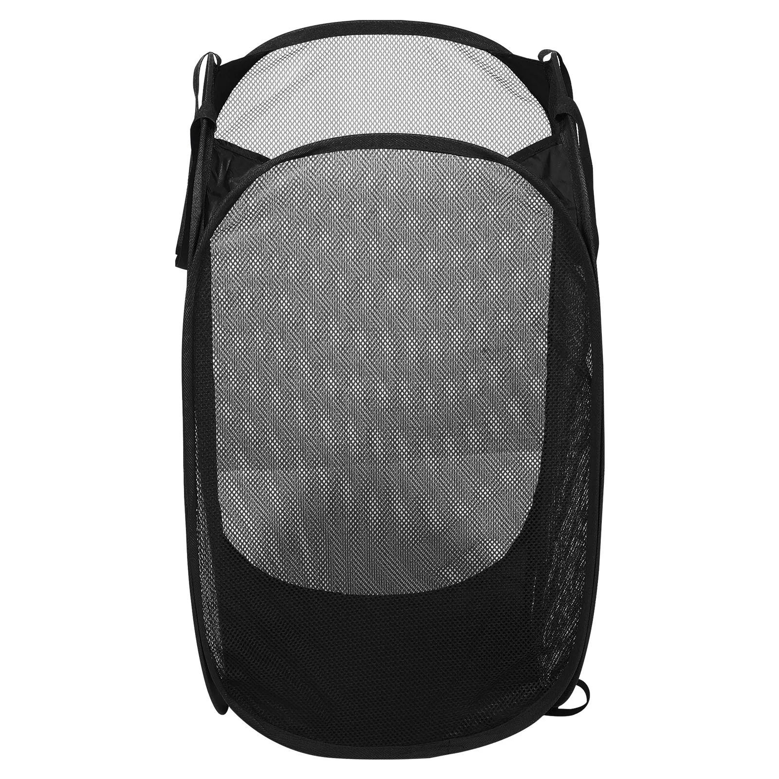 

Foldable Laundry Basket Black Vertical 36x36x58cm Clothes Hamper With H Polyester Collapsible Design Large Capacity