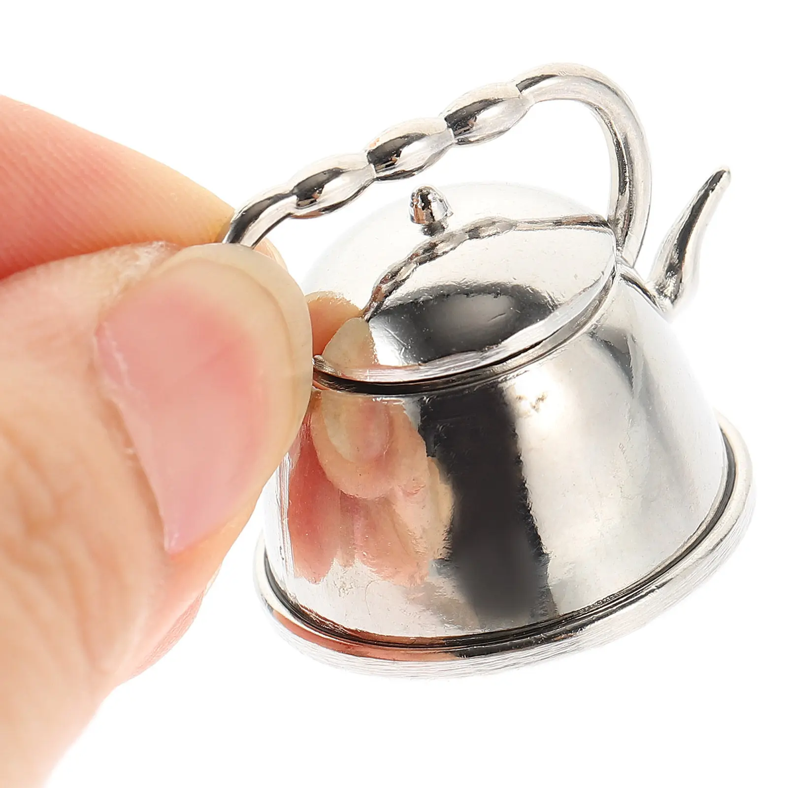 Mini Retro Teapot Metal Miniature Decorative Teaware Desktop nament Vintage Kettle Home Office Decor Mini Tea Pot