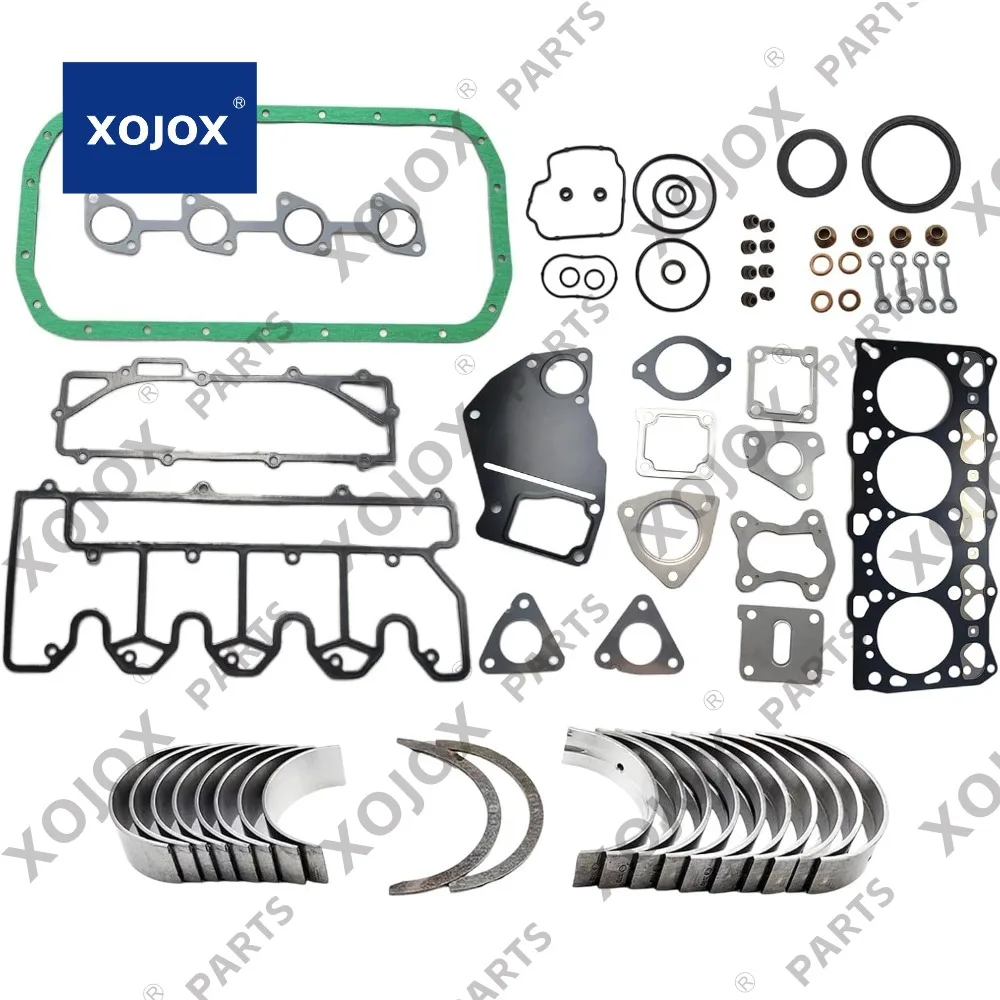 

Металлический комплект XOJOX 4LE2 + полный комплект прокладок для Isuzu 4LE2, электронный инжекторный двигатель для корпуса CX75 CX80 для Kobelco SK75SR SK70SR-2