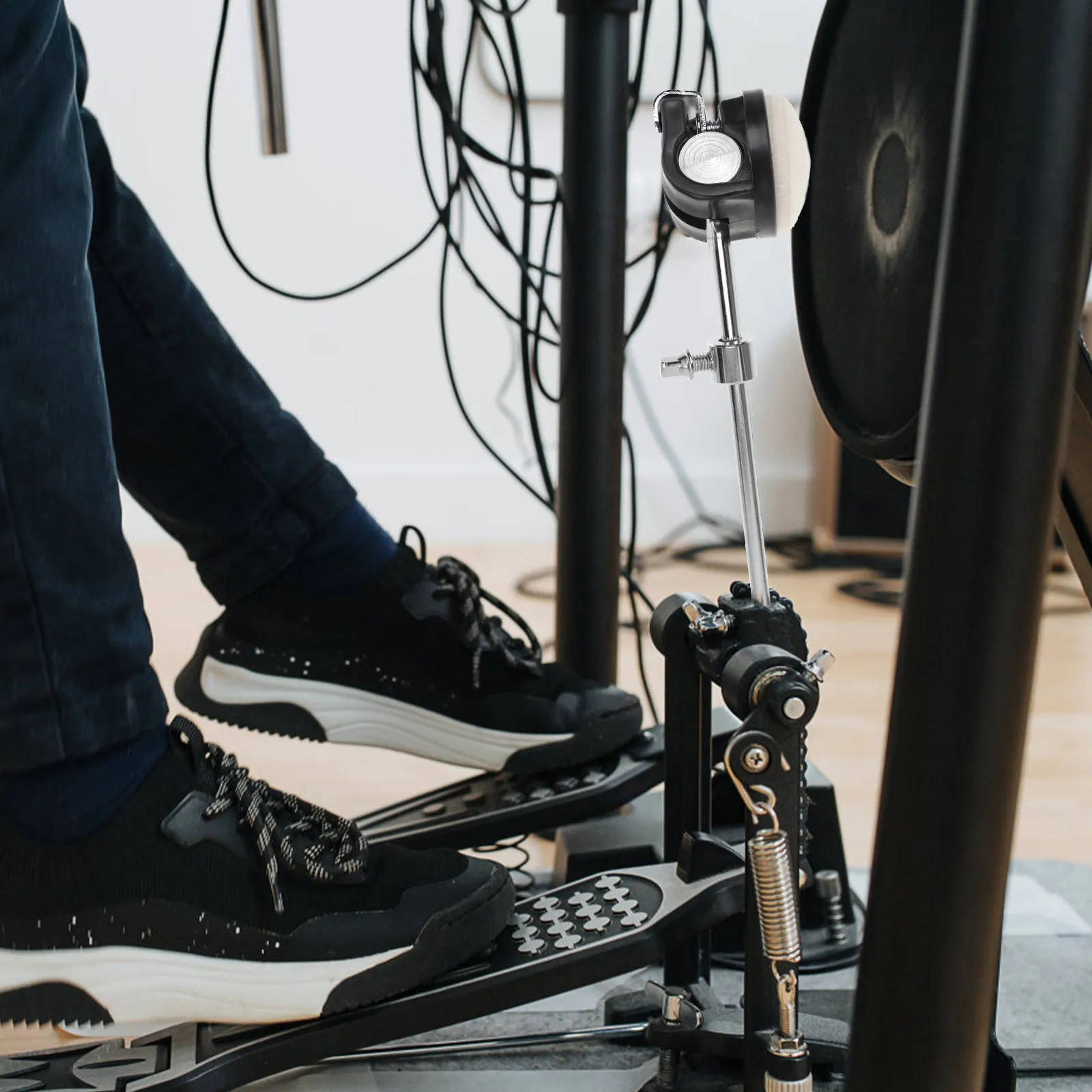 Drum Pedal Durable Felt Steel Drum Foot Pedal Part Easy Install Percussion Accessory Percussion Instrument Part