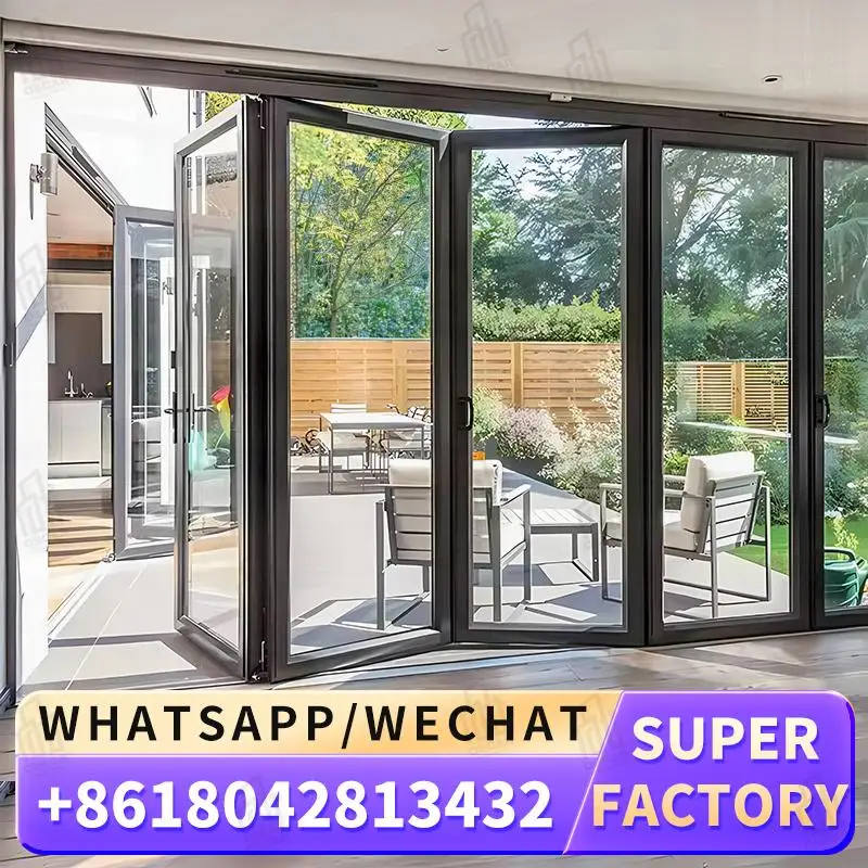 

Customizable Factory Made Foldable Windows Doors Ideal for European Commercial Spaces Creative Design Windows Foldable door