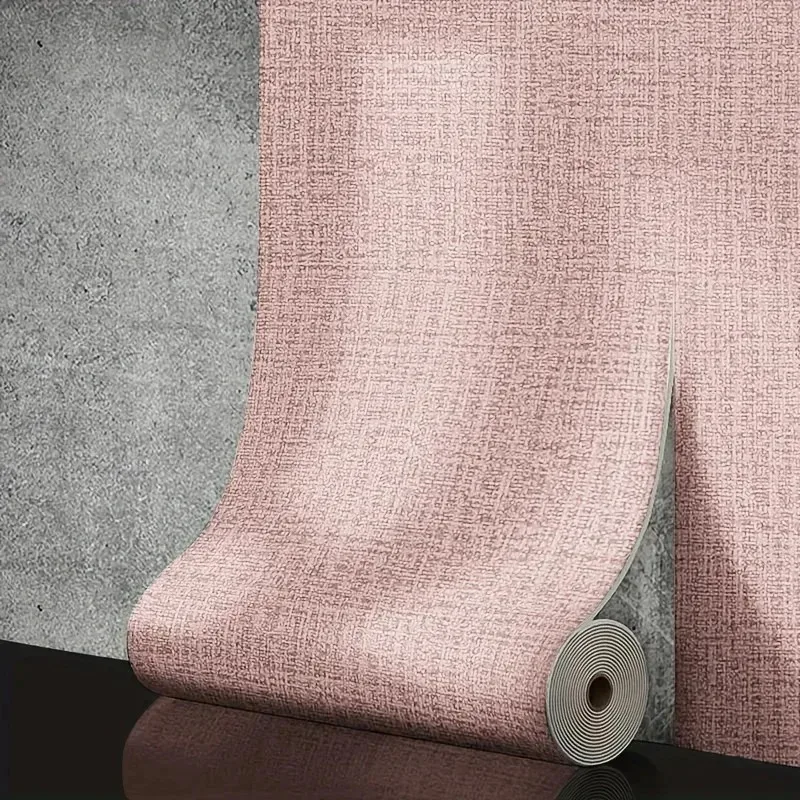Linen 3D Foam Self-adhesive PVC Solid Color Thickened Waterproof Perfect for Living Room Bedroom  Wallpapers Home Decoration