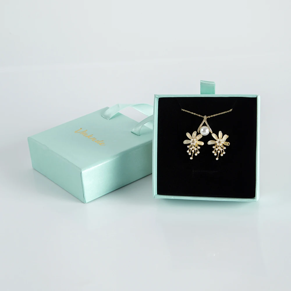 100 قطعة مجوهرات السفر خمر تخزين حلقة القرط صندوق يده المحمولة درج المنظم شعار مخصص السنة الجديدة هدية الزفاف #6