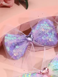 1PCS Glitter Heart Hair Bows for Girls - Sweet Colorful Toddler Hair Barrettes, Baby & Teen Party Hairpins Hair Accessories