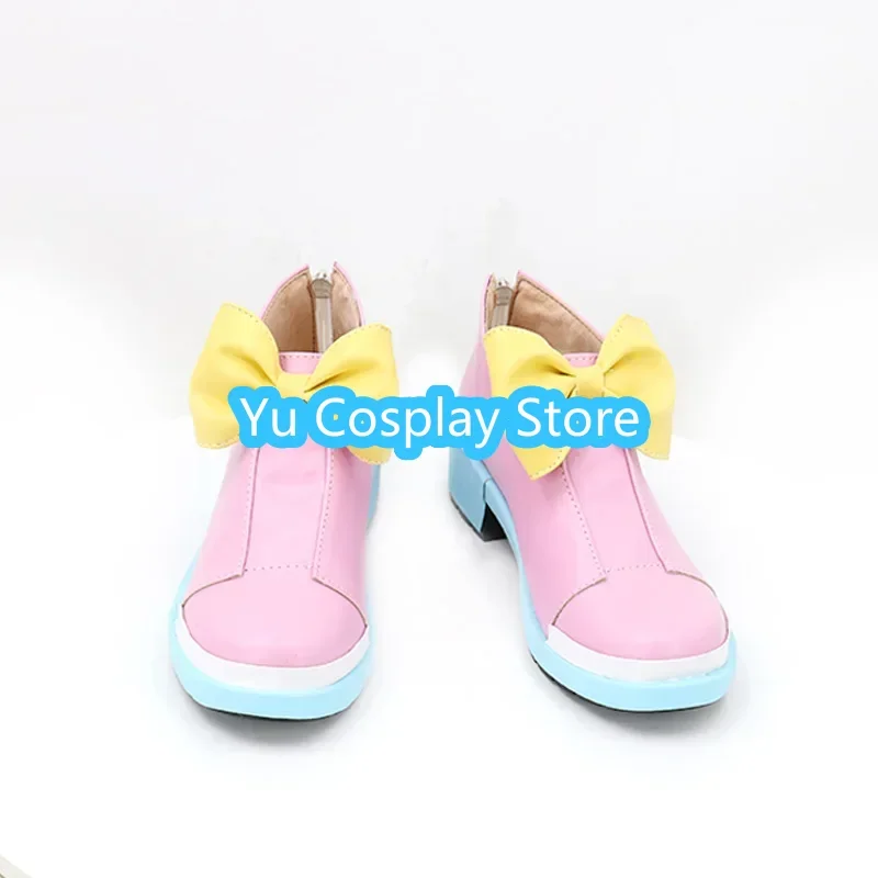 PU couro Cosplay sapatos, Precure Prop, Cure Prism, Halloween Carnaval Botas, Custom Made