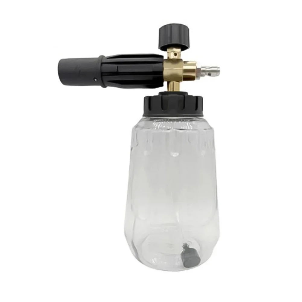 Para pistola de espuma de neve compatível com karcher com 1l de capacidade, lança de espuma de neve, acessórios de gerador de espuma de sabão