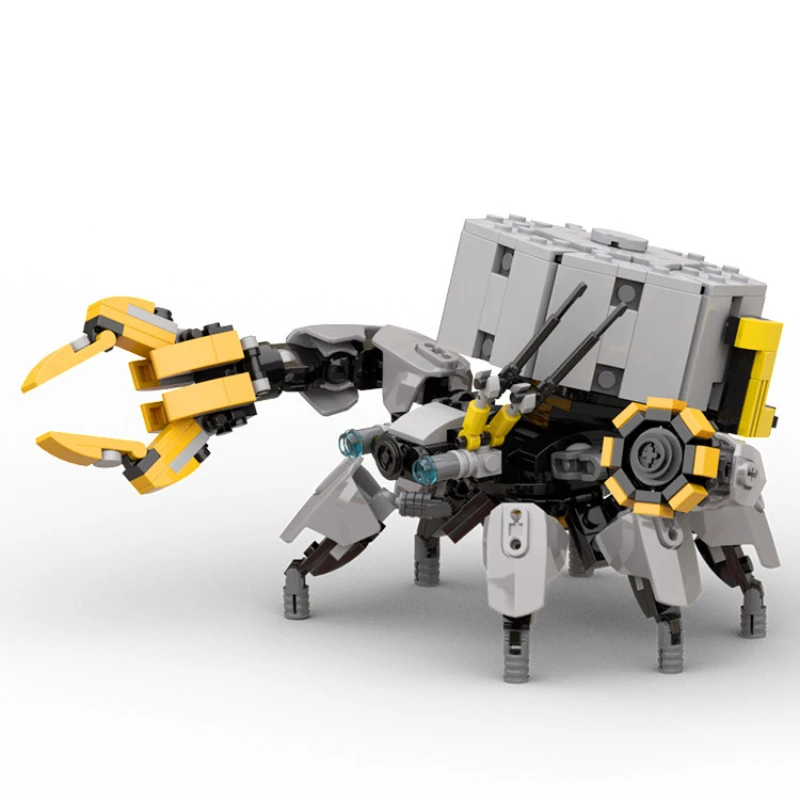 

Horizon Themed Shell-Walker MOC Building Blocks, Crab Robot with Movable Claw, Post-Apocalyptic Adult Collection Gift