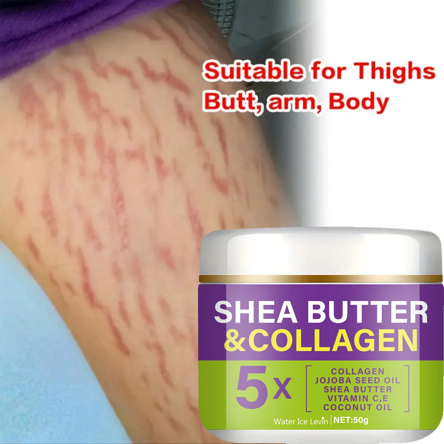 Crema Nutritiva de Manteca de Karité y Colágeno | Fusión de Lípidos Botánicos | Hidratación Profunda + Brillo Saludable