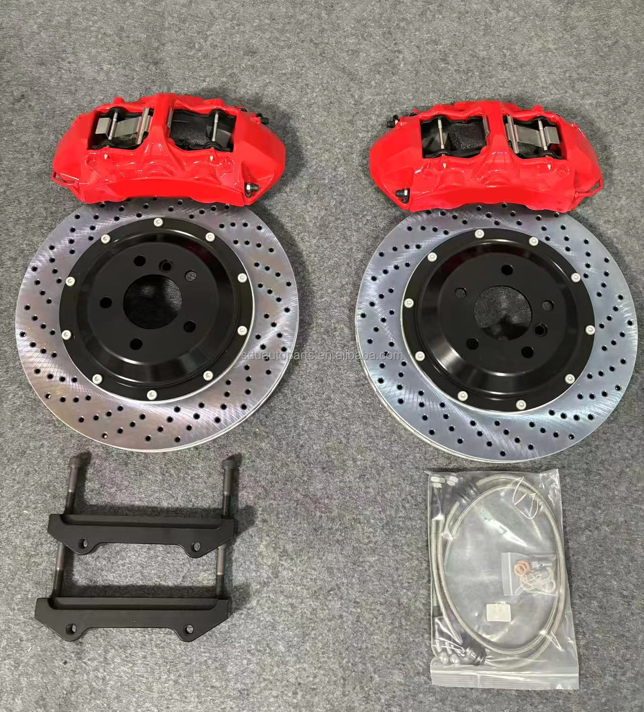 

New Material 355mmo 420mm Racing Brake Kit Disc Brake System GT6 6 Pot NSX Calipers Spoon Calipers