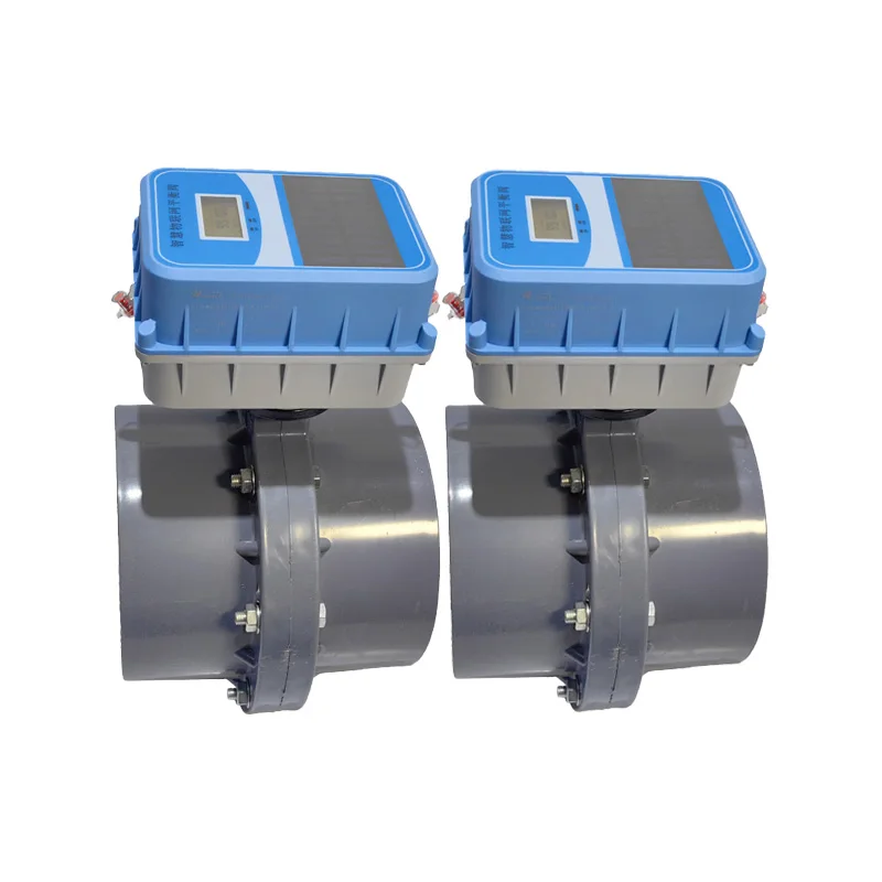 DN50 DC24V صمام فراشة متعدد العيار مفتاح ذكي للتحكم في رقاقة المياه صمام حديد الزهر DC24V