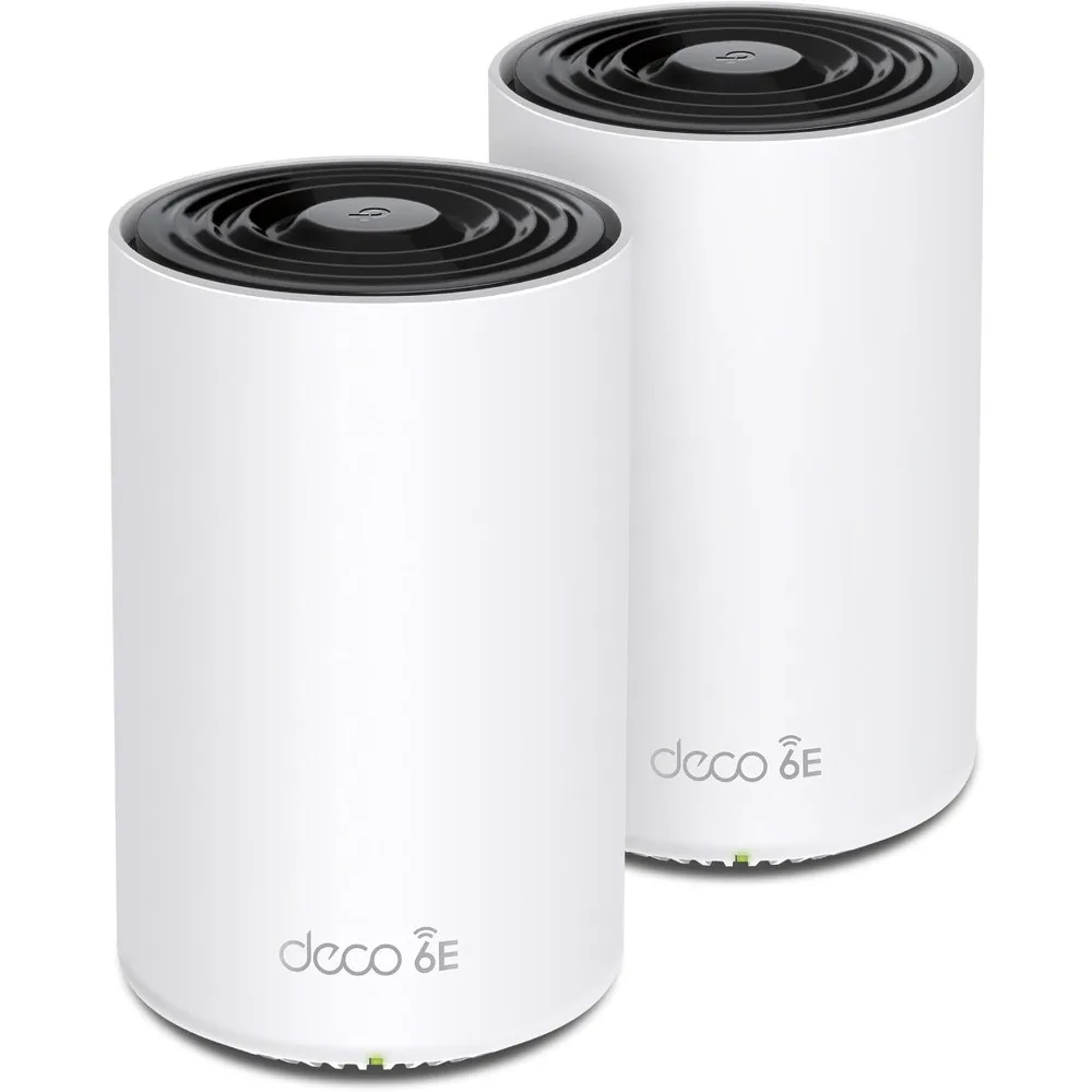 Tri-Band WiFi 6E Mesh WiFi System 2.5G WAN/LAN Ports  4.9 Gbps Wi-Fi 5,500 Sq. Ft Coverage Connect up to 200 Devices