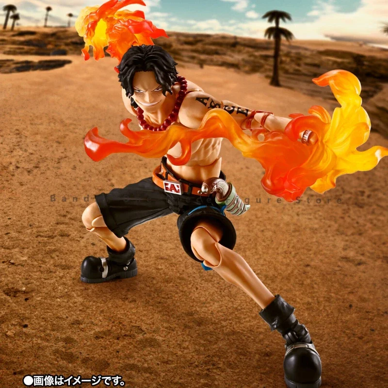 Pre-Sale Original Bandai One Piece SHF Portgas·D· Ace Action Figures Animation Toys Gifts Model Genuine Collector Anime Hobby