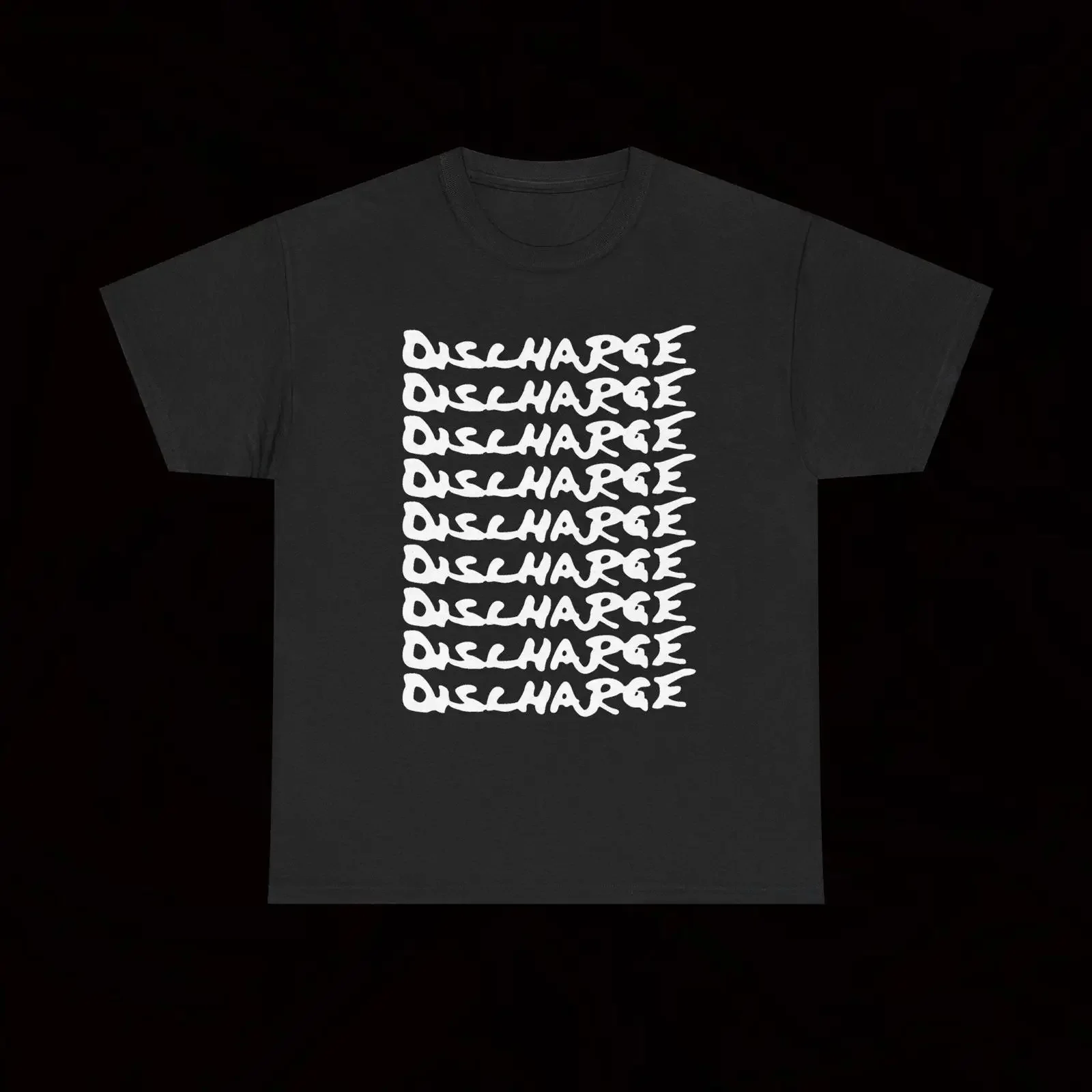 Discharge Multi Print Logo T Shirt Crust Punk Hardcore vintage Washed graphic Comfortable Stretched Versatile