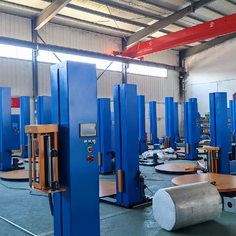 Stretch Film Wrapper Semi-auto Pallet Wrapping Machine Manufacturer Window and Door Making Machinery