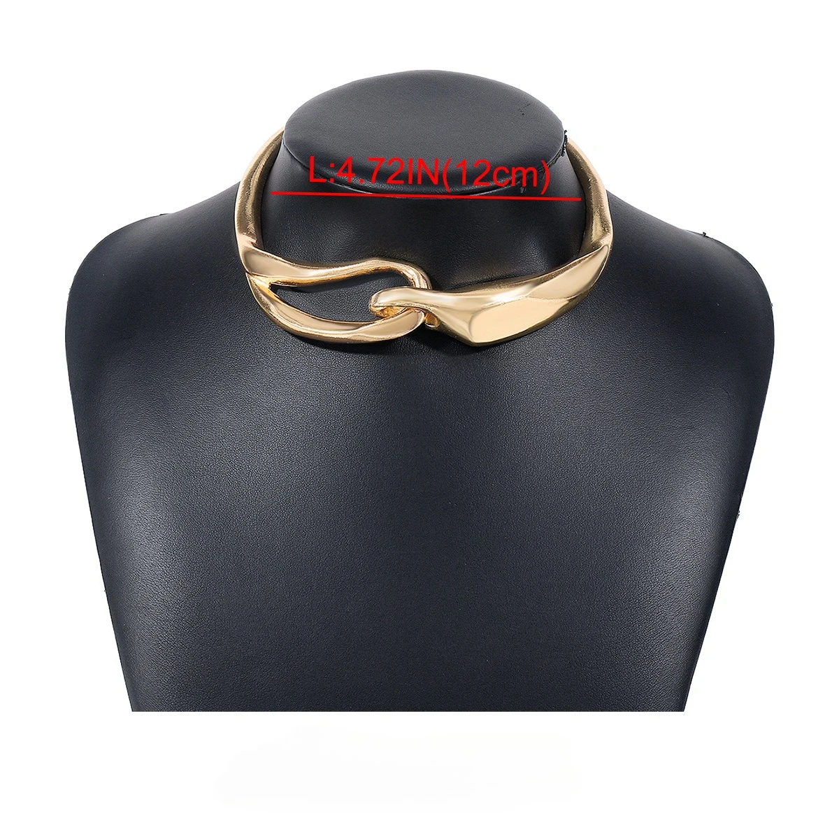 Three Dimensional Buckle Necklaces Hip-hop Women Light Luxury Exaggerated Personality Fashion Necklace Jewelry