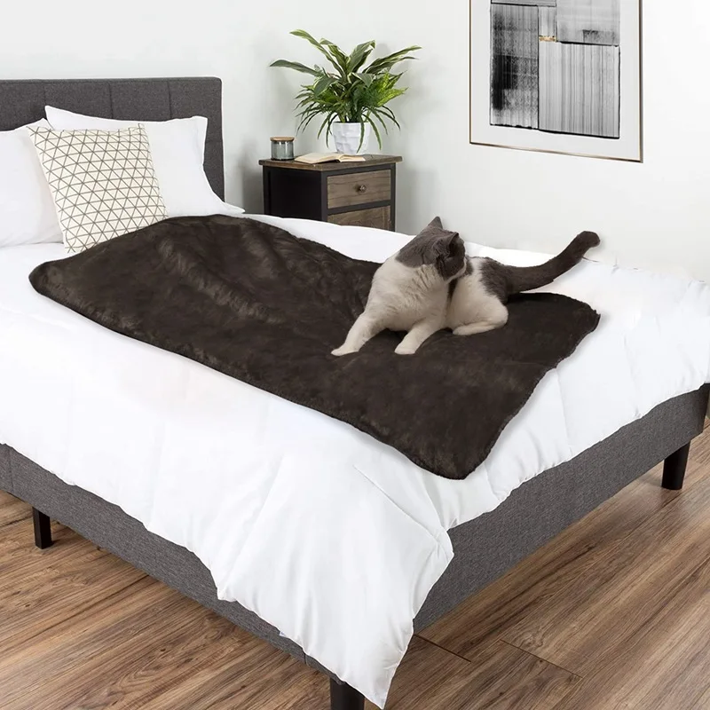 

59"x50" Brown Pet Waterproof Blanket Dog Blanket Soft Blanket for Large or Small Dogs and Cats, Perfect for Carte, Pet Bed, or C