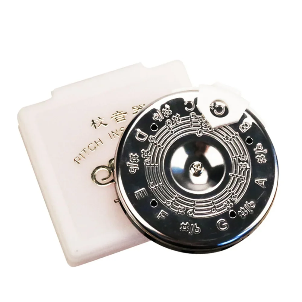 Instrument Pitch Pie Plastic Silver Acoustic Guitar C-C Pipe Cello Correcting Pitch Mandolin 2.8 * 2.6 * 0.4in
