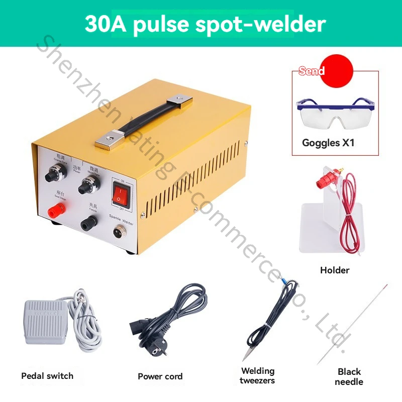 Portable Manual Laser Welding Machine for Jewelry Pulse Welder Mini Handheld Spot Welding Tool for Jewelry Making Repairs