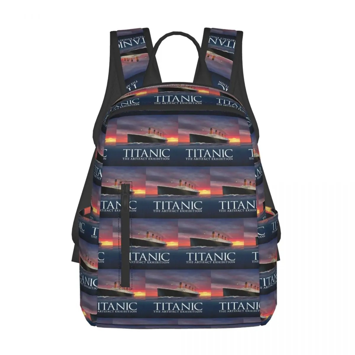 タイタニックロマンチック映画バックパックデイパック大容量男の子女の子ブックバッグスクールバッグショルダーバッグ男性女性用