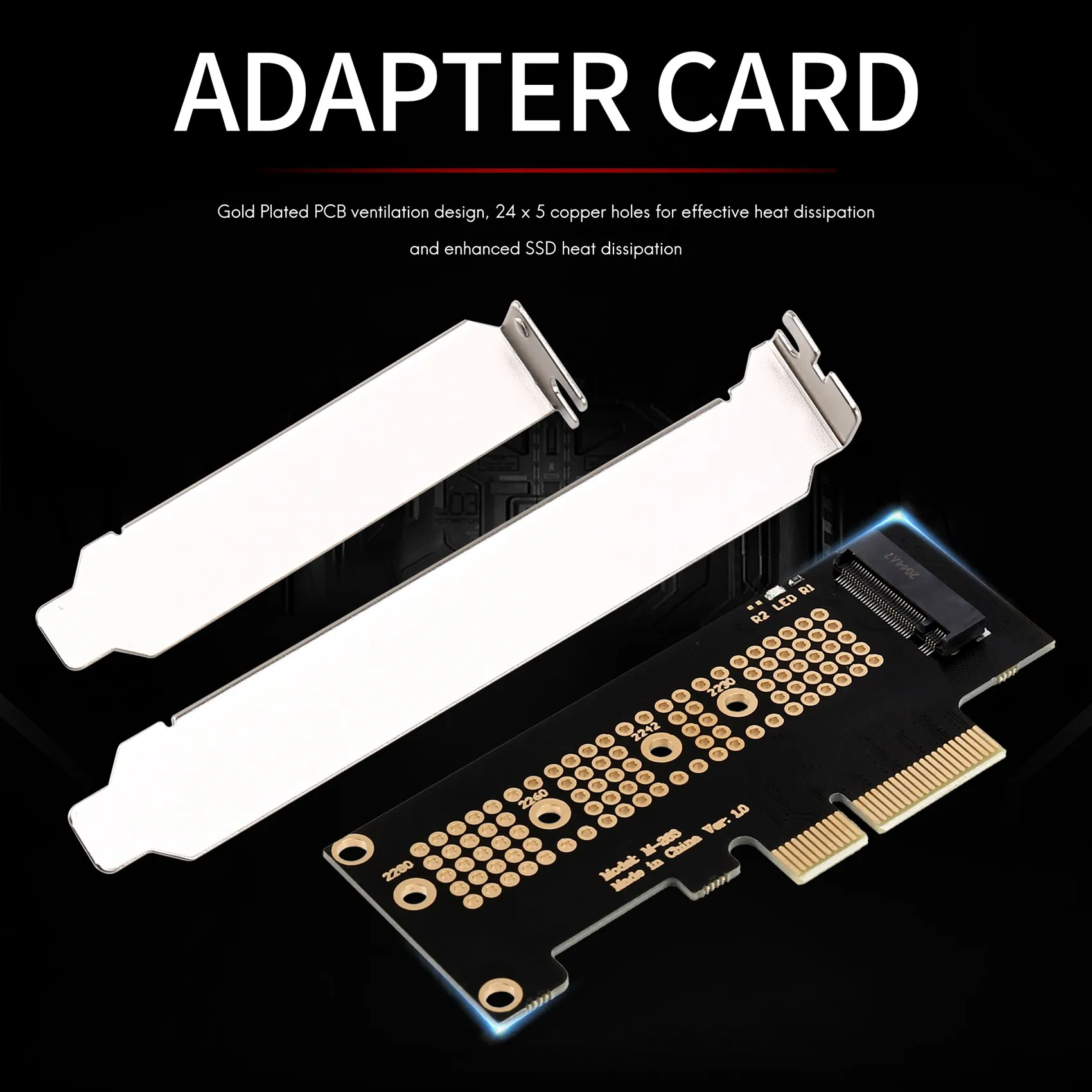 M2 to Pci-E 1X Expansion Card M.2 Hard Disk to SSD Card Reader for Nvme M2 Protocol for 2280 2260 2242 2230