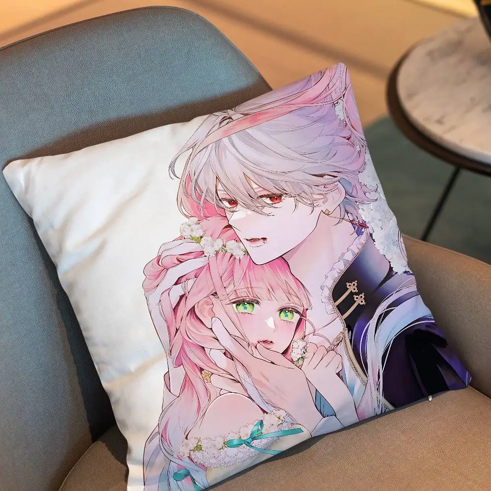 Rabi Hana Himeru Kimi no Meteor Pillow Case Office Cushions Suitable For Sofa Car Bedroom Decorative Cushion Cover