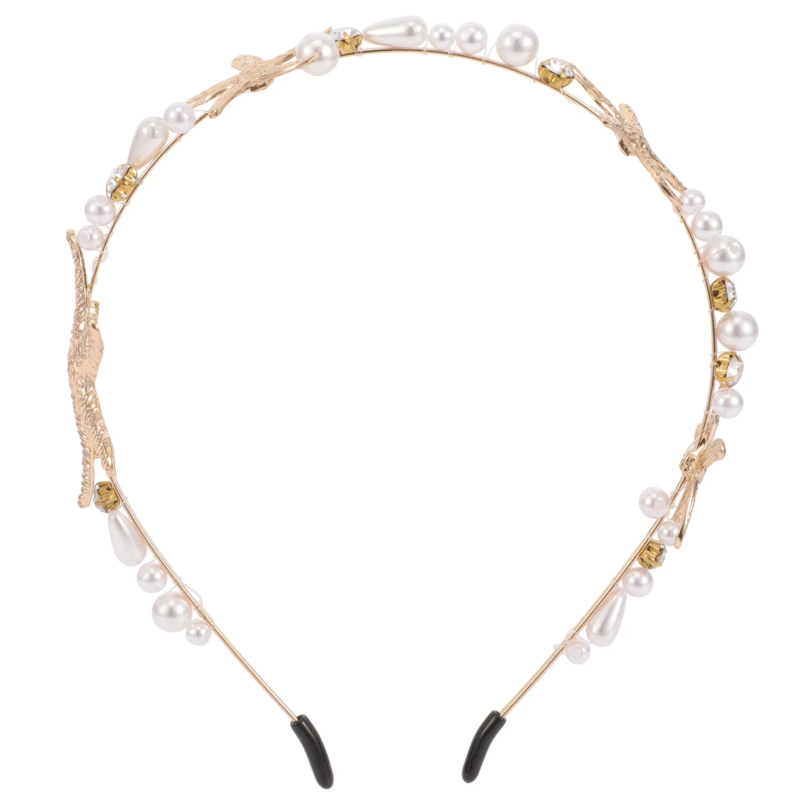 طوق شعر على شكل نجمة البحر مع زينة لؤلؤية، ربطة شعر عصرية للنساء لحفلات الزفاف، إكسسوار أغطية الرأس الرقيقة الأنيقة #6