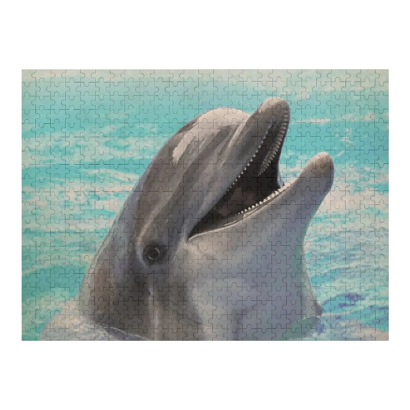 

Dolphin Art, Ocean Animal Portrait Jigsaw Puzzle Novel Toys For Children 2022 Woodens For Adults Jigsaw Custom Puzzle