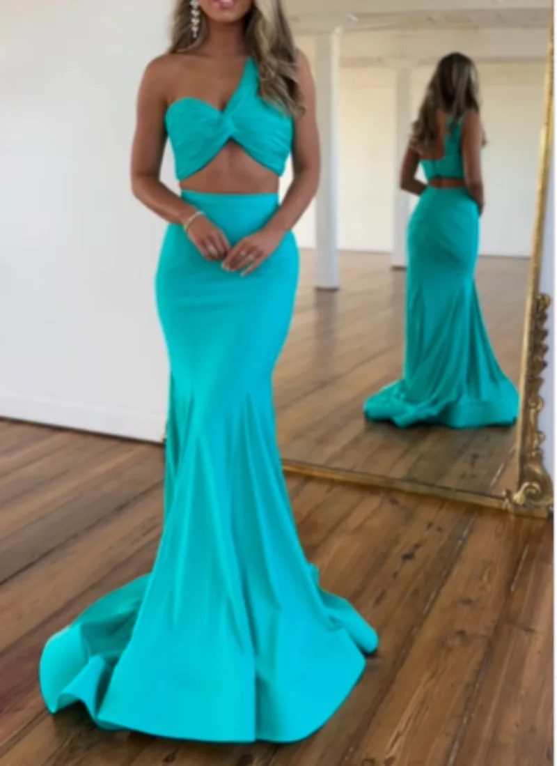 

Sexy Spring Prom Dress Strapless Temperament Fishtail Formal Evening Dresses Chic Designed Elegant Cocktail Gown Vestido Noche