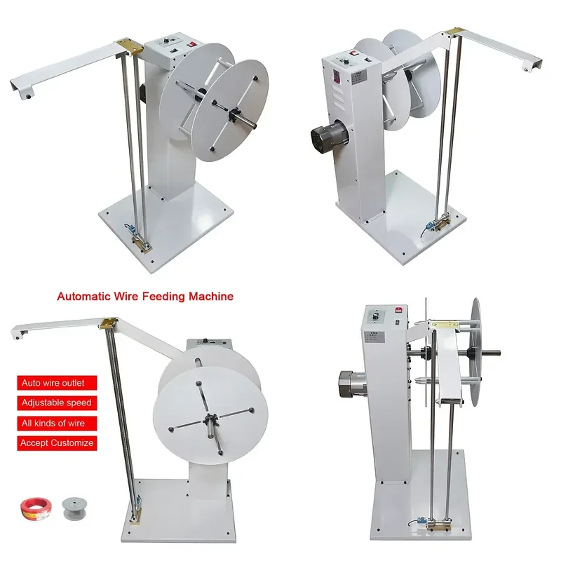 for WF001 Automatic Wire Payoff Machine Single Line Wiring Rack Cable Feeder Releaser Compatible with Stripper Terminal