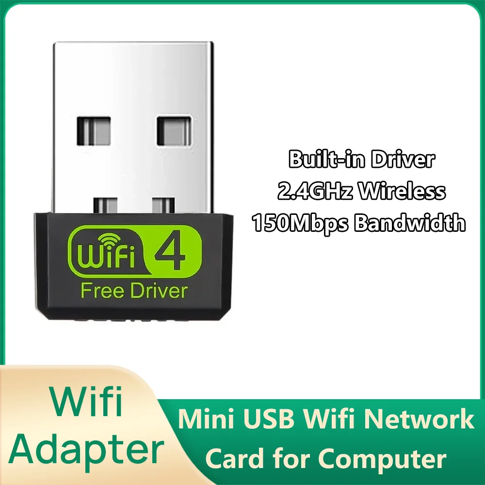 

USB Wi-Fi адаптер 150 Мбит/с 2,4G Mini USB Ethernet Wi-Fi приемник беспроводной адаптер сетевая карта встроенный драйвер для ПК компьютера