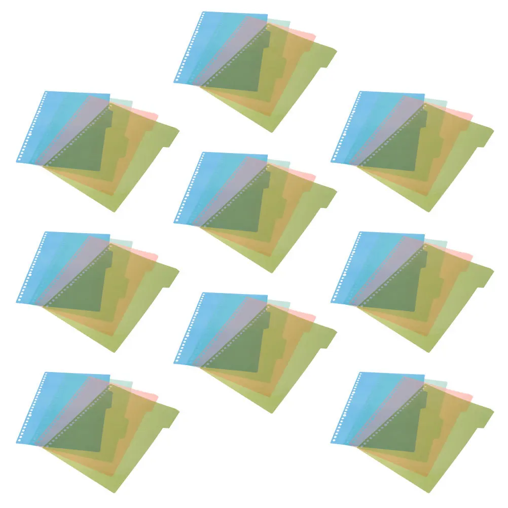 

44Pcs Index Dividers Colored Tab Reference Browsing Saving Time Organizing Binders Documents Colored Tab Dividers