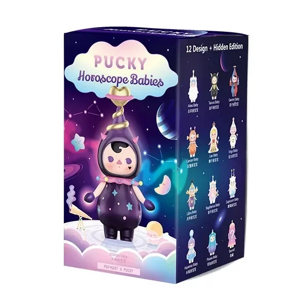 

Pop Mart Pucky Elf Constellation Series Blind Box Guess Bag Mystery Box Toys Doll Anime Figure Desktop Ornaments Cute Gift