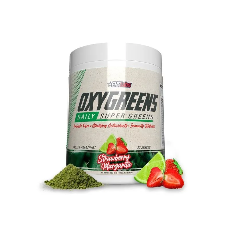 

OxyGreens Super Greens - with Spirulina, Chlorella, Prebiotics,Digestive Enzymes - Daily Greens & Superfood Supplement