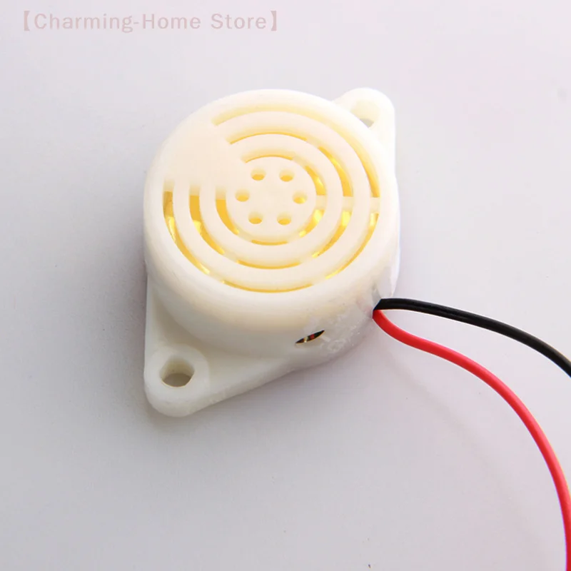 【M】1 قطعة صفارة إلكترونية صفارة إنذار لهجة إنذار قارع الأجراس صوت مستمر DC3v-24v صفارة كهرومغناطيسية SFM-27