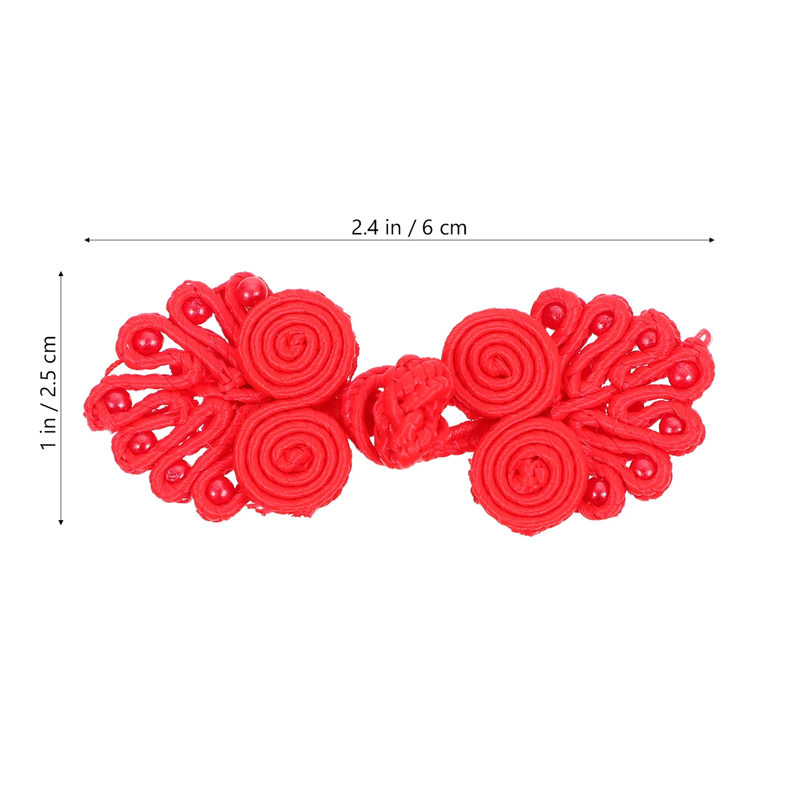 

25 Pcs Chinese Knot Buttons Decorative DIY Closure Fashionable Novel Cheongsam Sewing Fastener Clothes Accessories