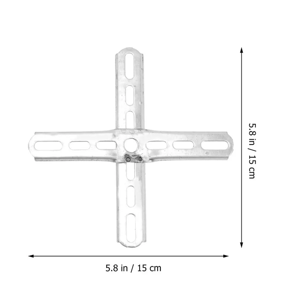 1 قطعة لوحة تركيب على شكل متقاطع لتركيب مصابيح السقف دعامة معدنية تركيب مخفي إضاءة شريط خلفي حديدي متين