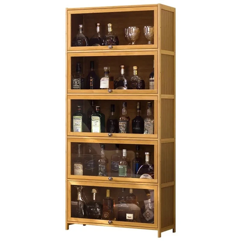 

Wine Acrylic Display Cabinet Home Living Room Wine Cabinet Simple Bar Wine Showcases Bar Restaurant Multi-storey Locker