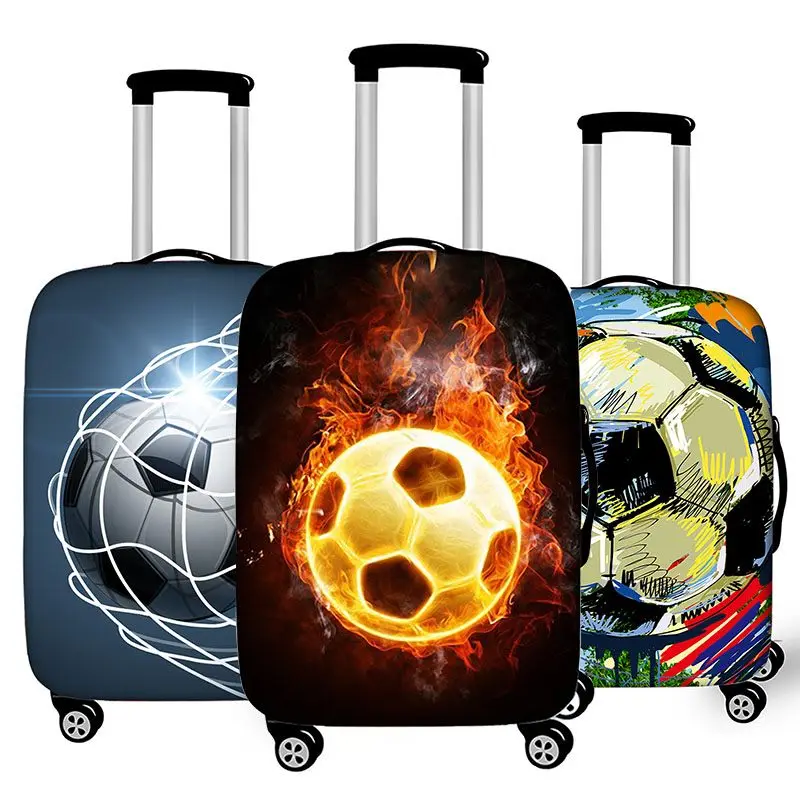 2023 New Football Design Luggage Protective Cover Travel Suitcase Cover Elastic Fashion Cases 18 to 32 Inches Travel Accessories