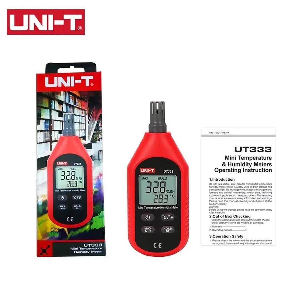 UNI-T Anemometer UT333  Wind-Speed Meter 0~30m/s Air Speedometer Digital Temperature Meter Wind-Speed Measurement