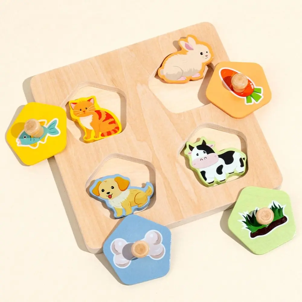 Planche de Puzzle en bois, jouets 3D, motif cognitif, forme interactive, jeu de société assorti, défis, jouets animaux à monter soi-même