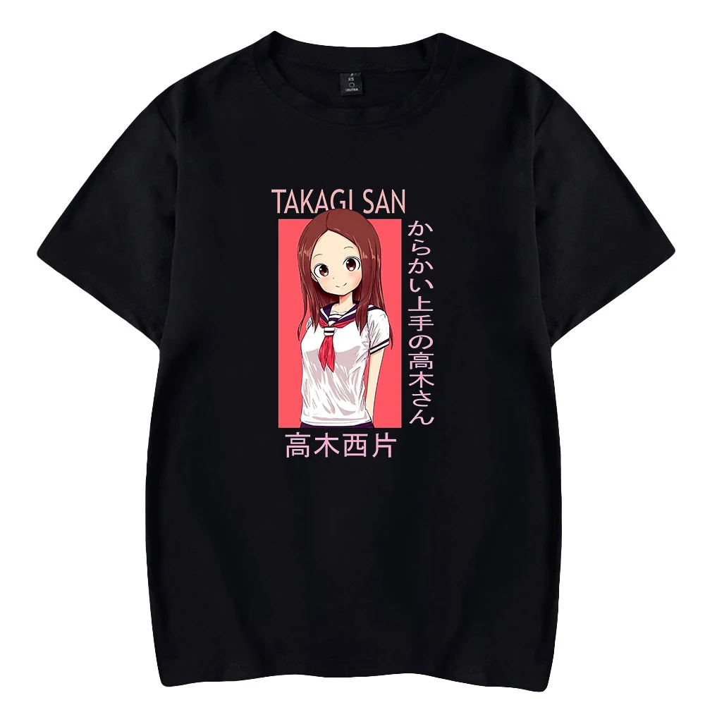 2022 Teasing Master Takagi-san Tshirt Crewneck Summer Short Sleeve Men Women's Tshirts Harajuku Streetwear Anime Clothes