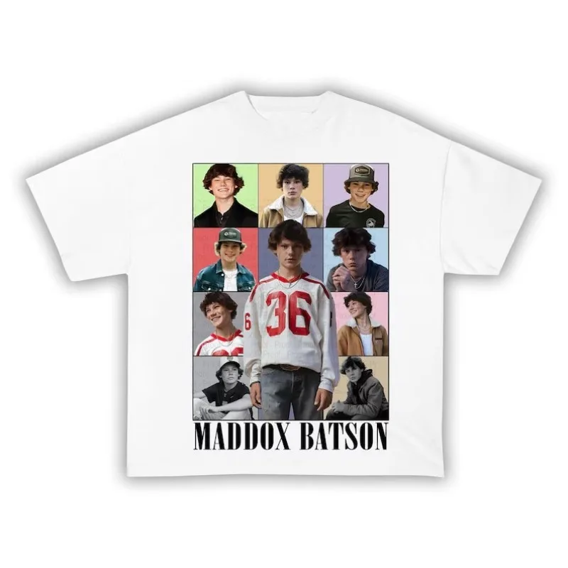 Maddox Batson Merch 2026 Unisex T-shirt Men Short Sleeve Tops fashion Tee Clothes Causal Y2K Tops